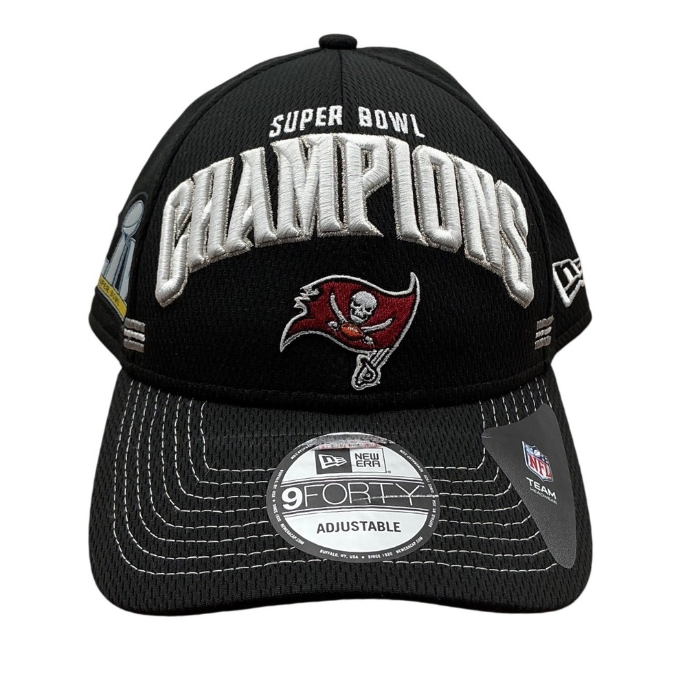 New Era 9FORTY Tampa Bay Buccaneers Super Bowl LV Champions Hat Black Adjustable